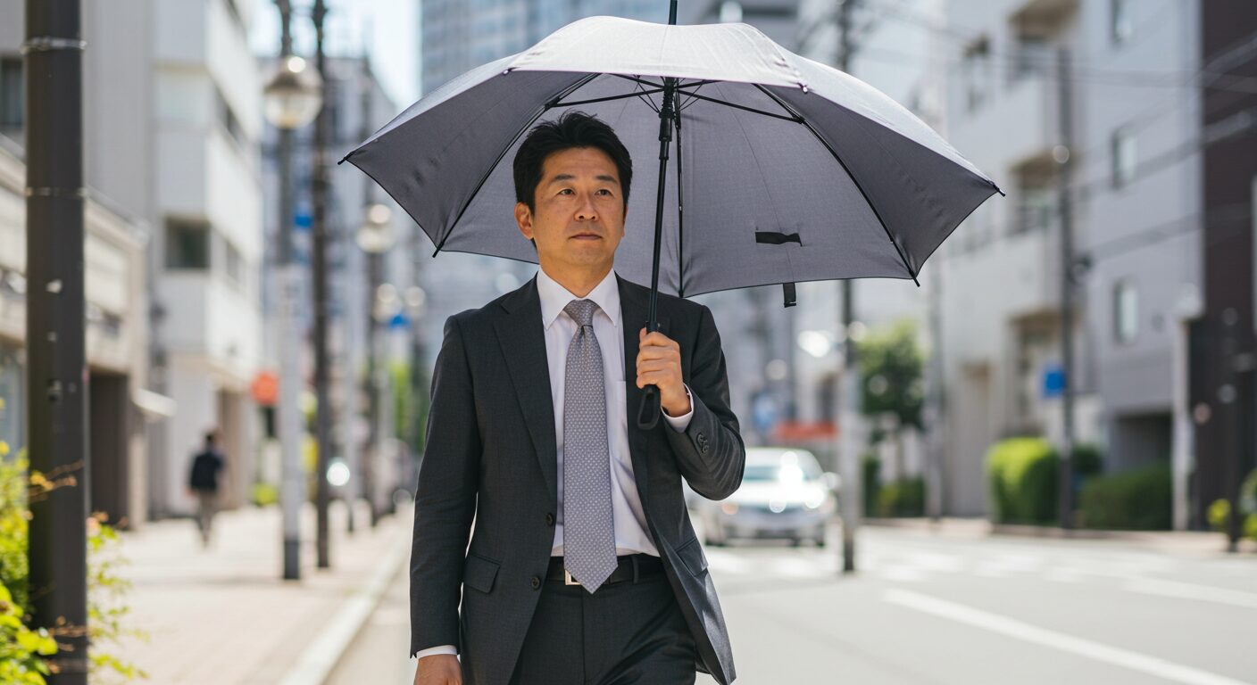 40代の肌悩みは「メンズ日傘」で解決？「くすみ・たるみ・しわ」に効く秘密