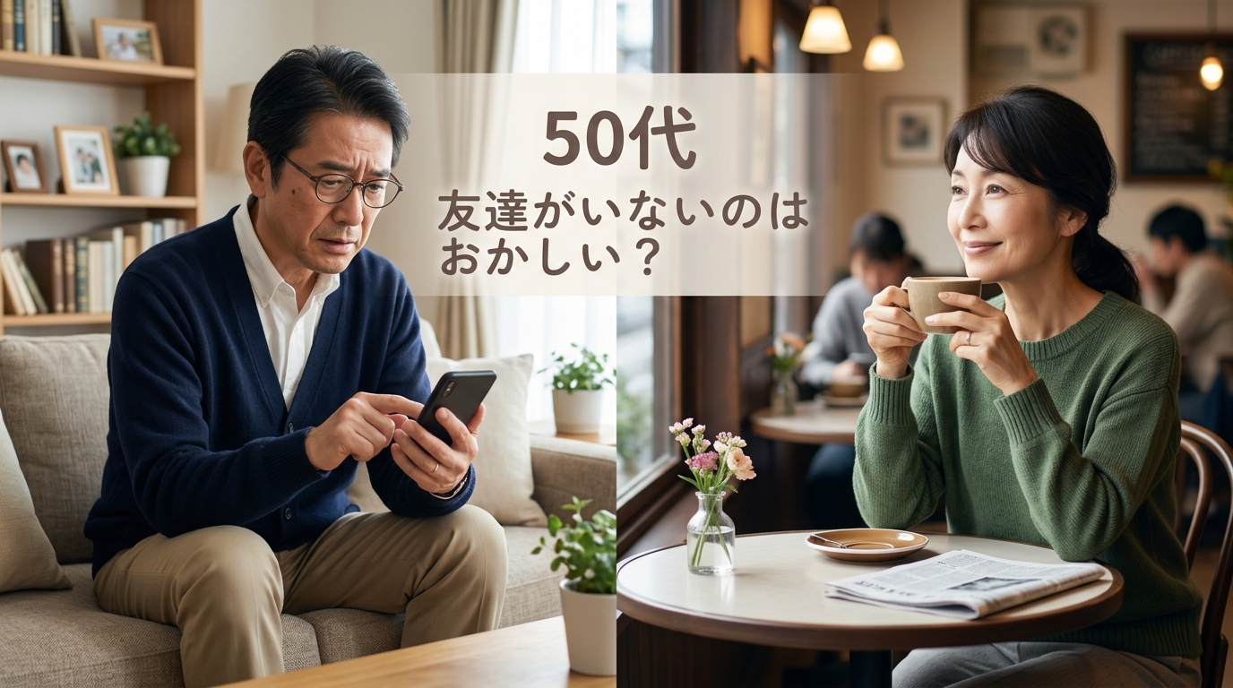 50代で友達がいないのはおかしい？友人が減る理由と一人でも楽に生きる7つの考え方